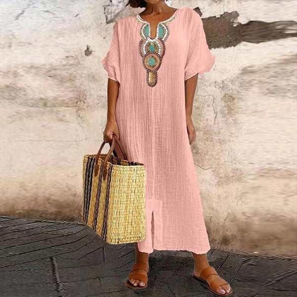 Women's Cotton-Linen Blend Dress