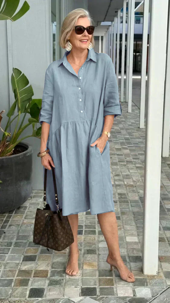 Tricia - Effortless Cotton Midi Dress