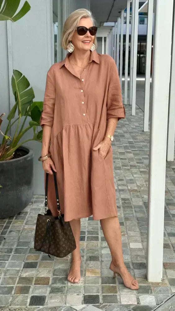 Tricia - Effortless Cotton Midi Dress