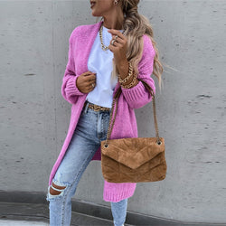 Chic and Cozy Long Knit Cardigan for Women