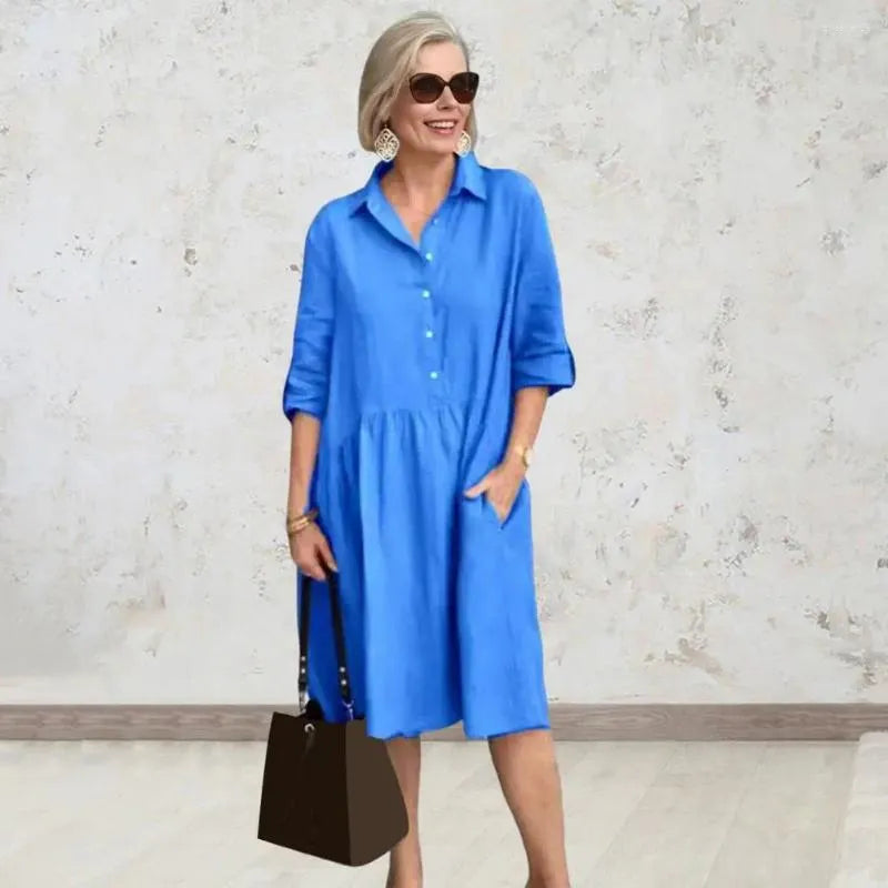 Tricia - Effortless Cotton Midi Dress