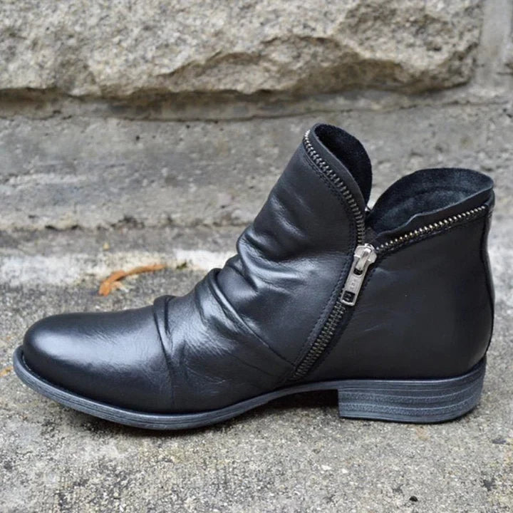 Zippered Ankle Boots for Women