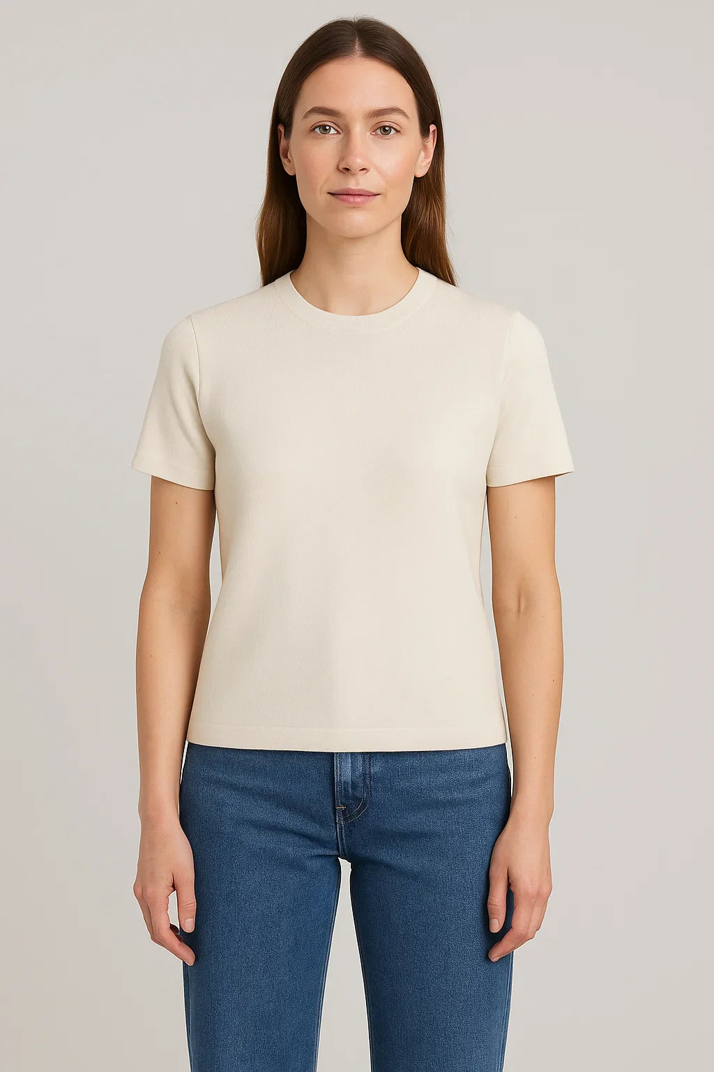 Lia - Slim Fit Knit T-Shirt